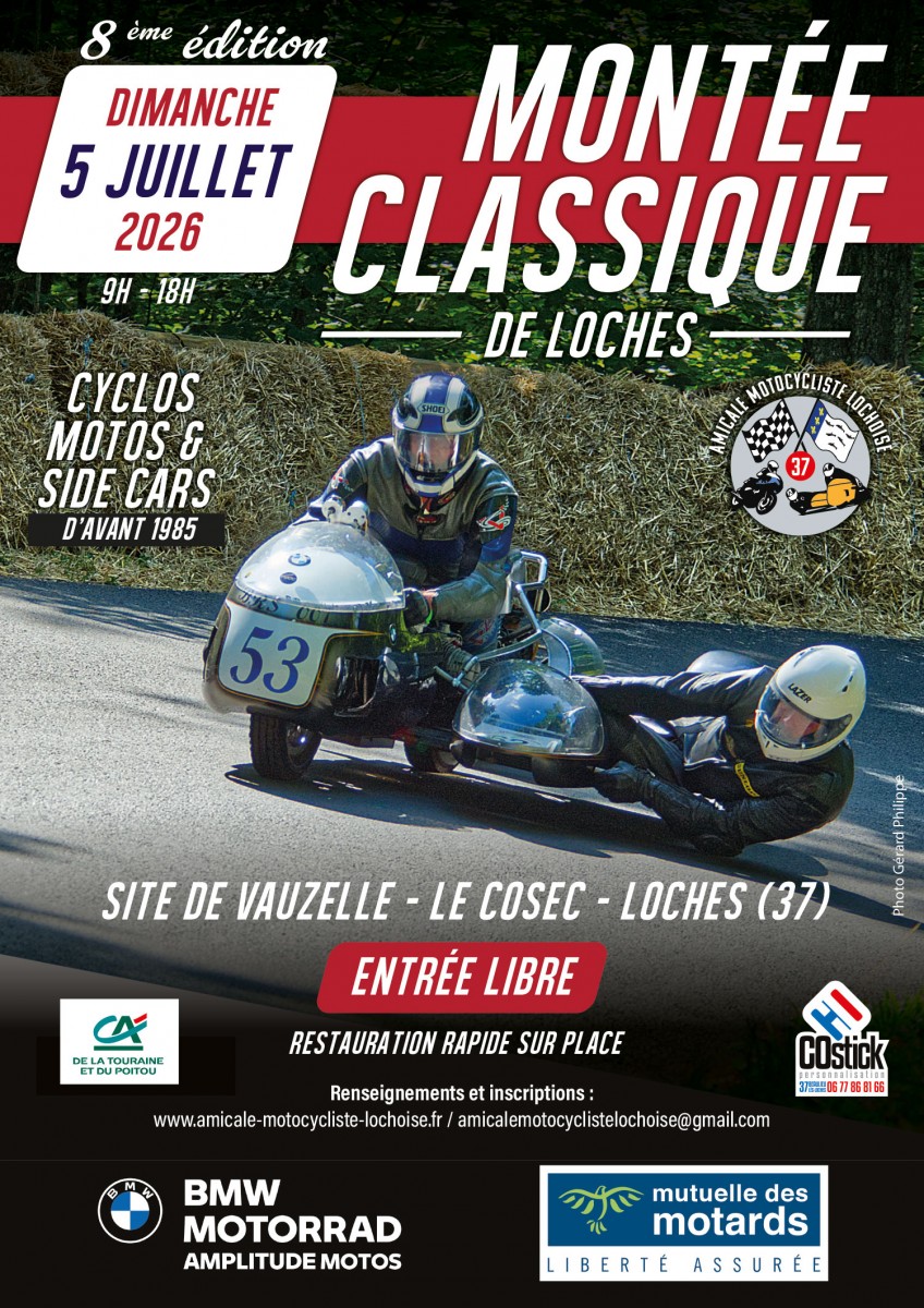 8eme Montée classique motos et sides cars